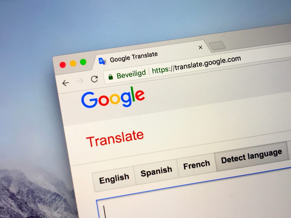 google translate in browser